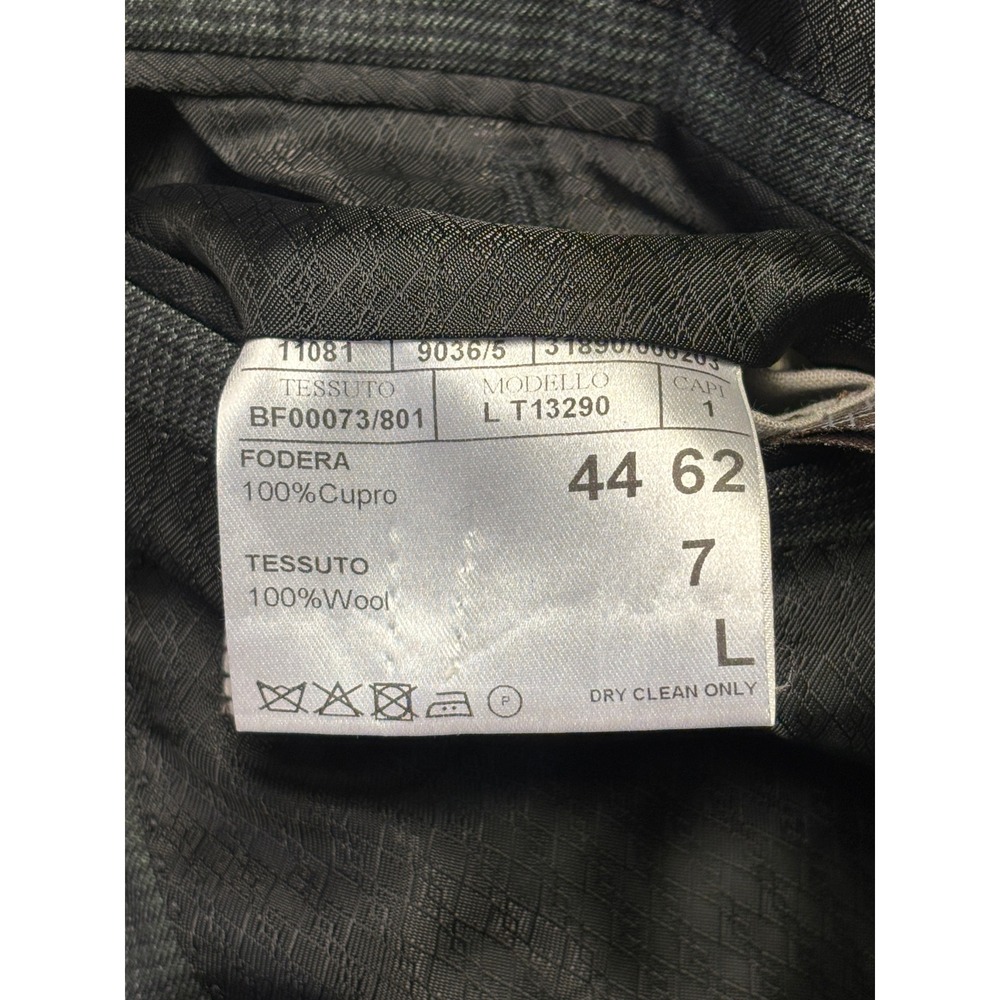 Canali x Su Misura Wool Plaid Windownpane Blazer Jacket Mens Italy Made 44L - Picture 9 of 15